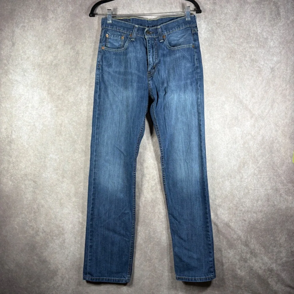Levi's Jeans Men 30x32 Blue 505 Regular Fit Straight Leg Denim Casual Everyday